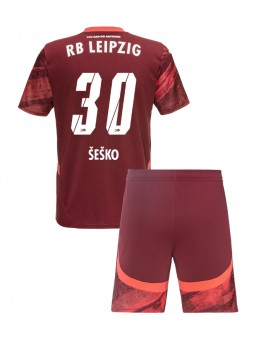 RB Leipzig Benjamin Sesko #30 Dječji Gostujuci Dres kompleti 2024-25 Kratak Rukavima (+ kratke hlače)